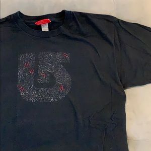 Burton Snowboard Black Red Short Sleeve Large